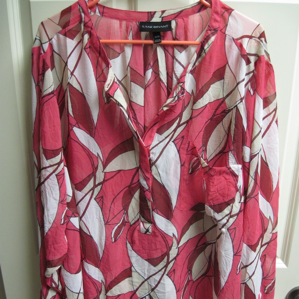Women's Lane Bryant 26/28 Geometric Blouse